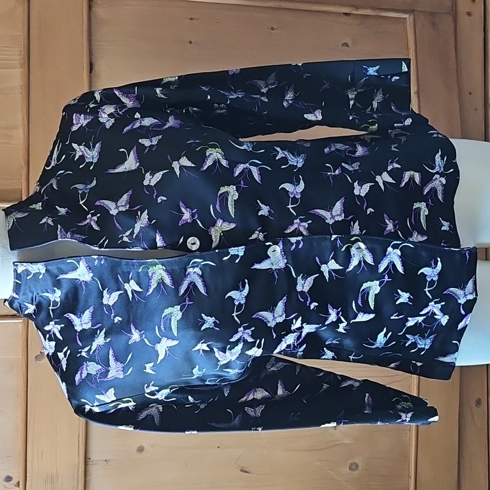 Linda Bertozzi Satiny Butterfly Jacket Size P